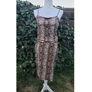 snake print set outfit